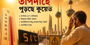 তাপদাহে পুড়ছে কুয়েত